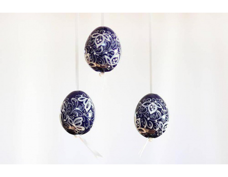 Veľkonočné dekoračné vajíčka - kobalt