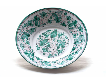 Zelený maľovaný tanier od najlepšieho maliara